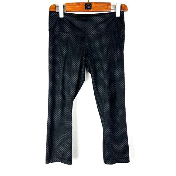 Lululemon Wunder Under Leggings‎ Teeny Dot Black 21” Size 8 Polka Dot Print - Picture 1 of 7